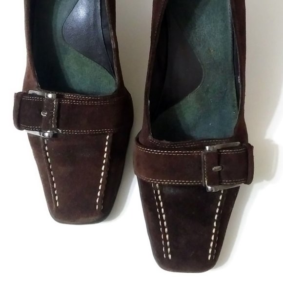 Aerosoles Road Snap Suede Shoes Brown 8M - Picture 4 of 6